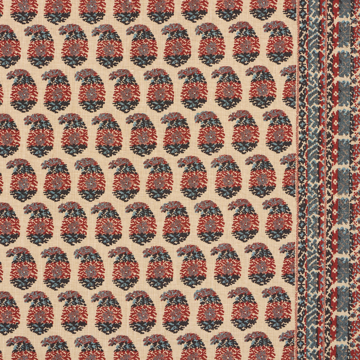 Purchase 182061 | Terry, Red & Navy - Schumacher Fabric