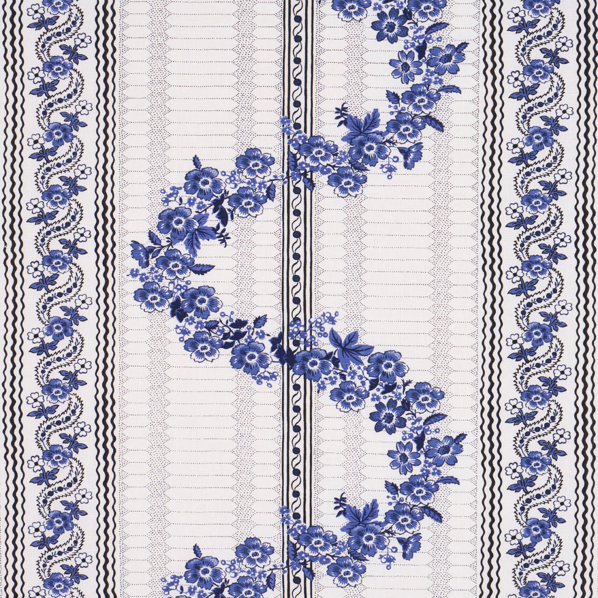 Purchase 182070 | Serena Garland, Blue - Schumacher Fabric