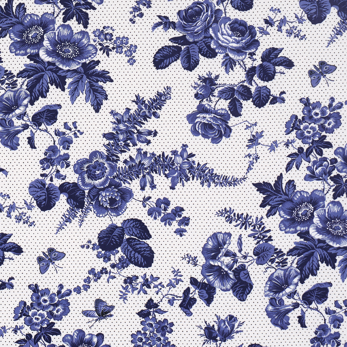 Purchase 182082 | Sibyl Chintz, Blue - Schumacher Fabric