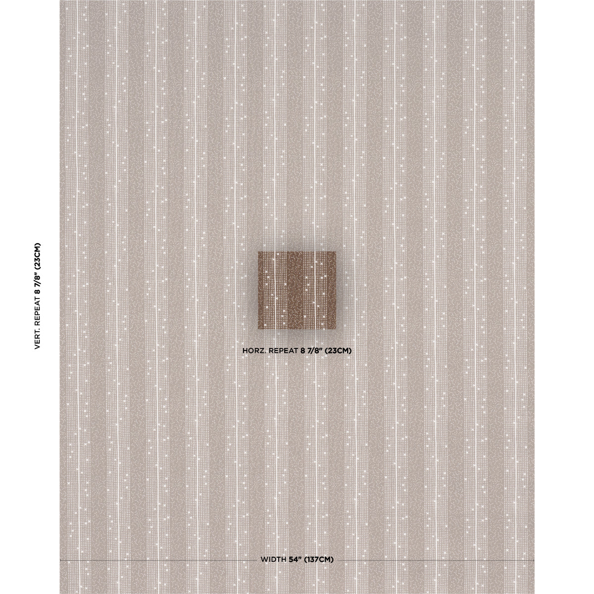 Purchase 182111 | Stella Stripe, Brown - Schumacher Fabric