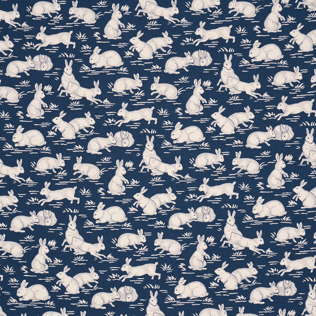 Purchase 182242 | Cottontails, Indigo - Schumacher Fabric