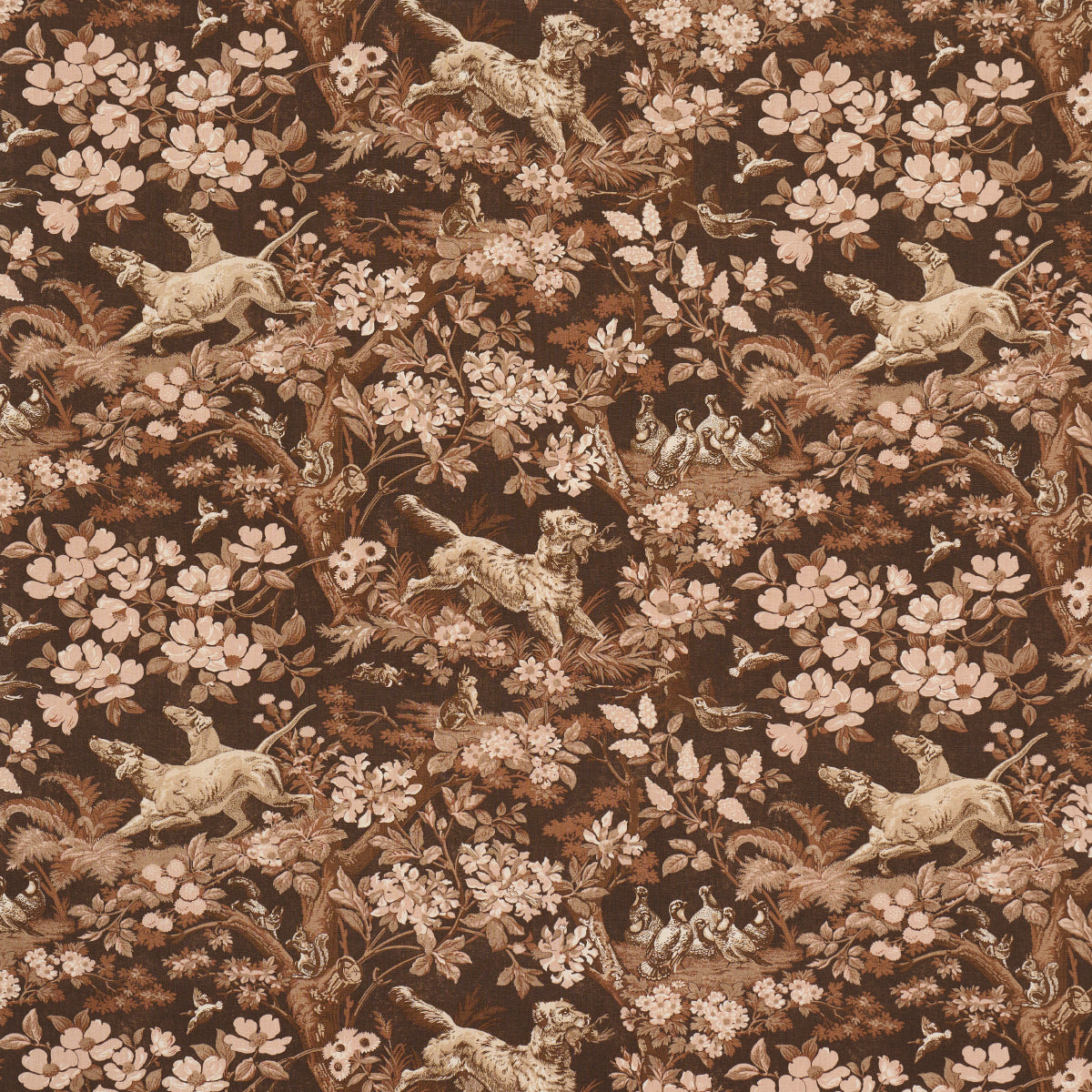 Purchase 182260 | Hound Meadow, Sepia - Schumacher Fabric