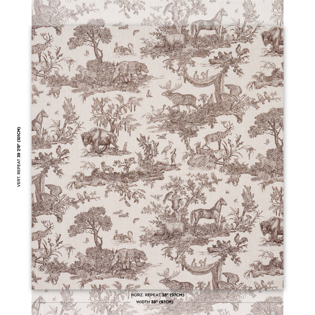 Purchase 182271 | Western Toile, Sepia - Schumacher Fabric