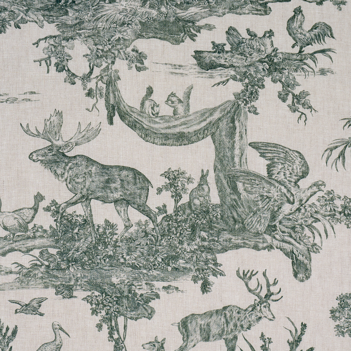 Purchase 182272 | Western Toile, Forest - Schumacher Fabric