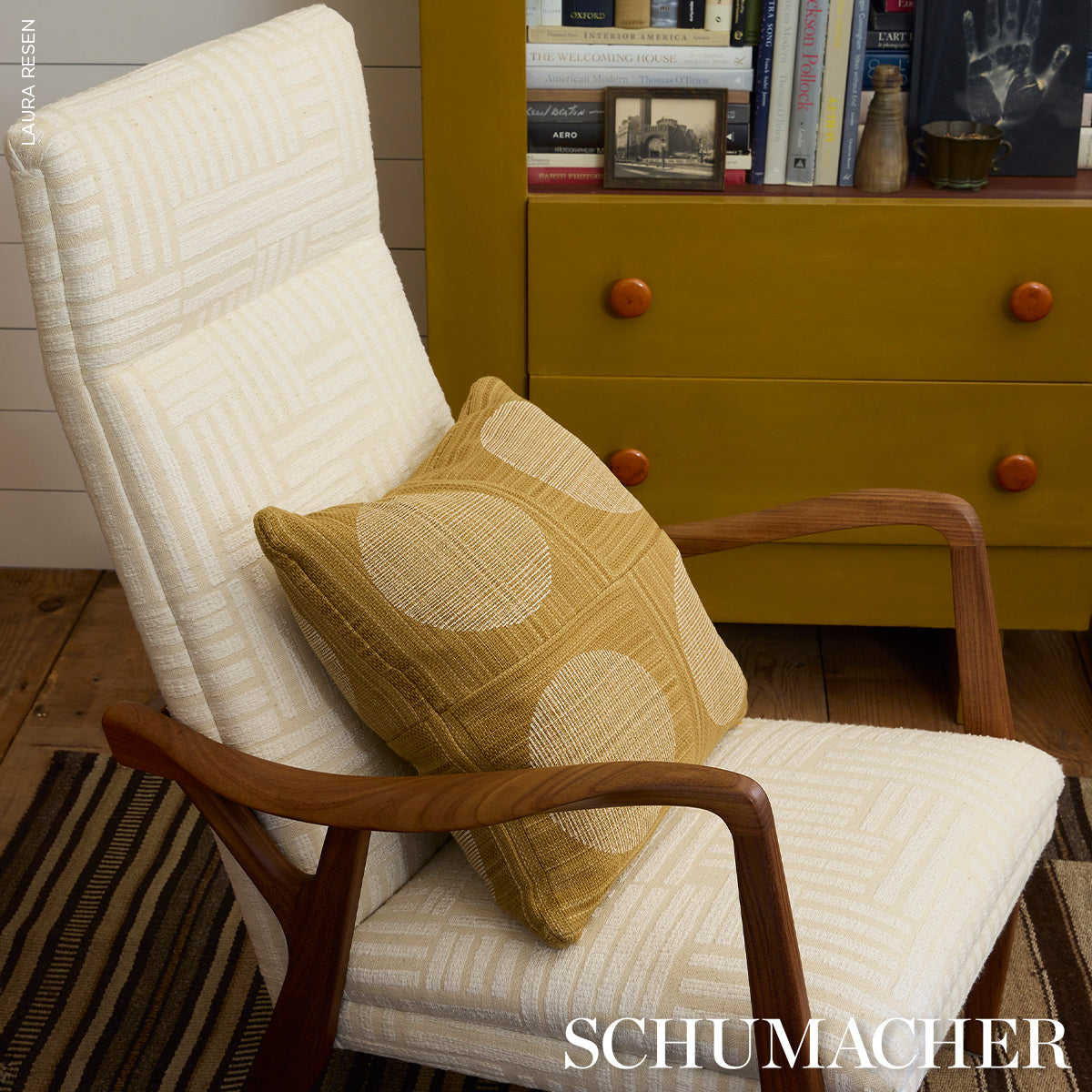 Purchase 182300 | Una Hand Block Print, Ochre - Schumacher Fabric