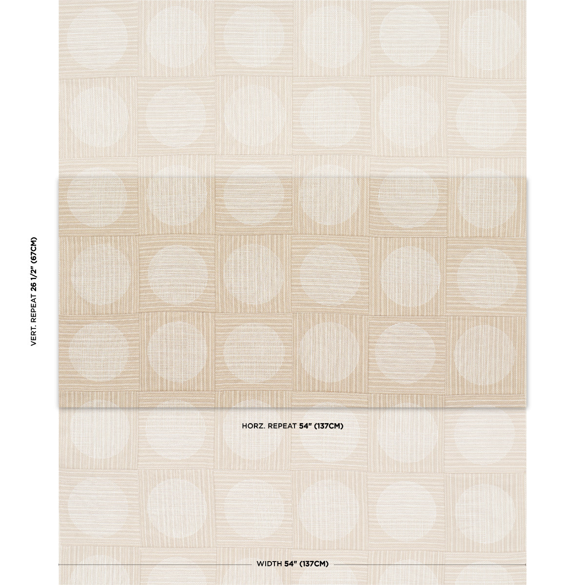 Purchase 182301 | Una Hand Block Print, Sand - Schumacher Fabric