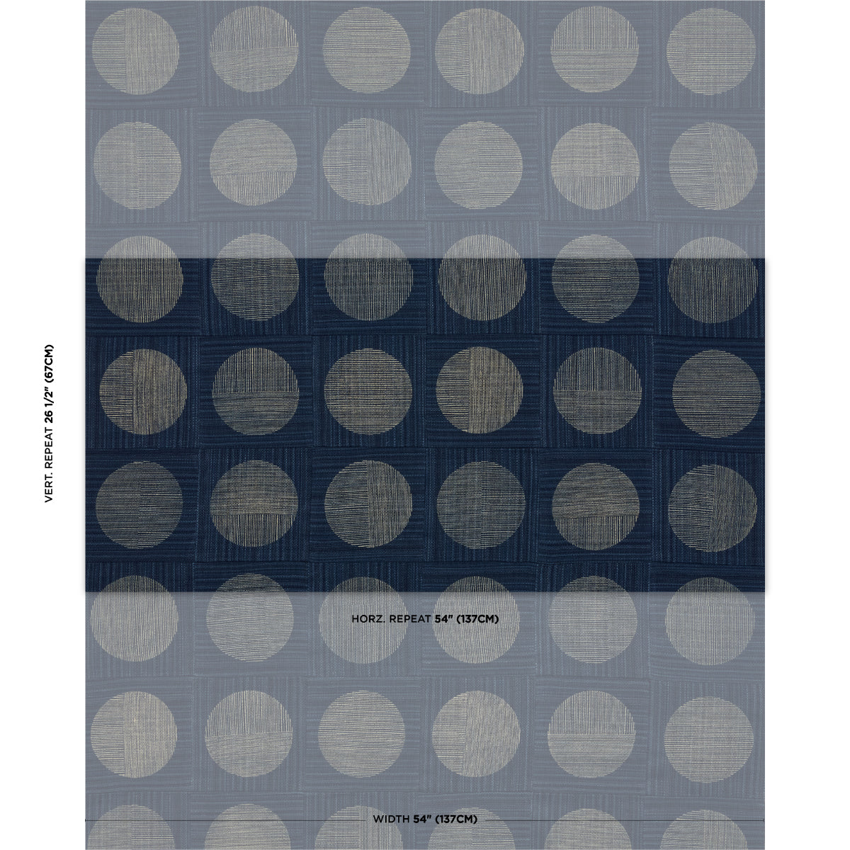 Purchase 182302 | Una Hand Block Print, Indigo - Schumacher Fabric