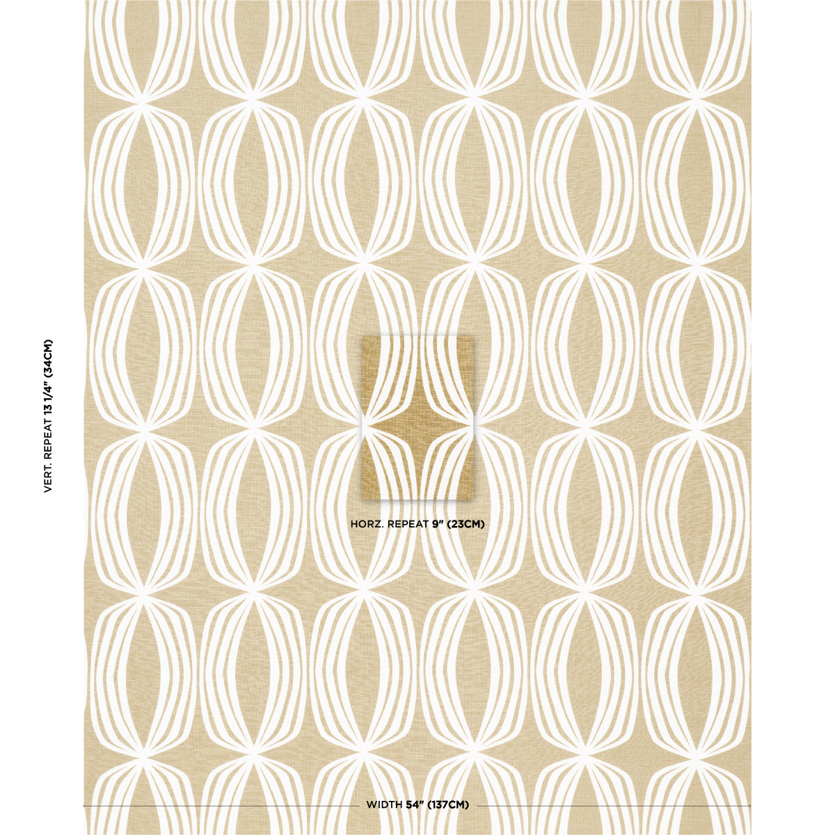 Purchase 182321 | Fontana Hand Print, Ochre - Schumacher Fabric