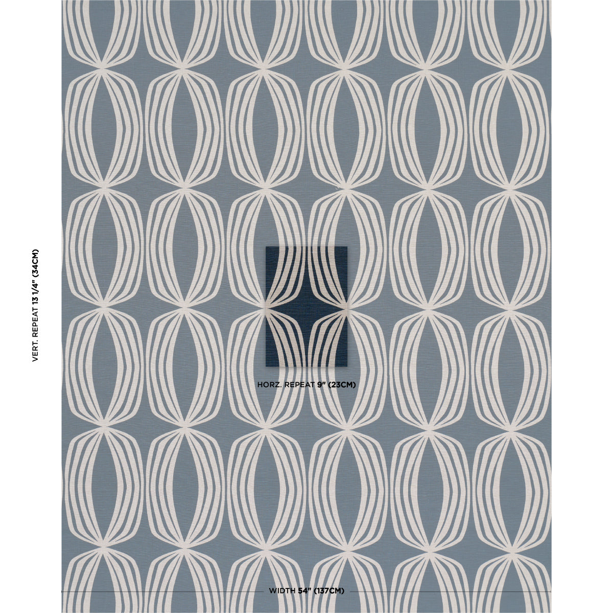 Purchase 182322 | Fontana Hand Print, Indigo - Schumacher Fabric