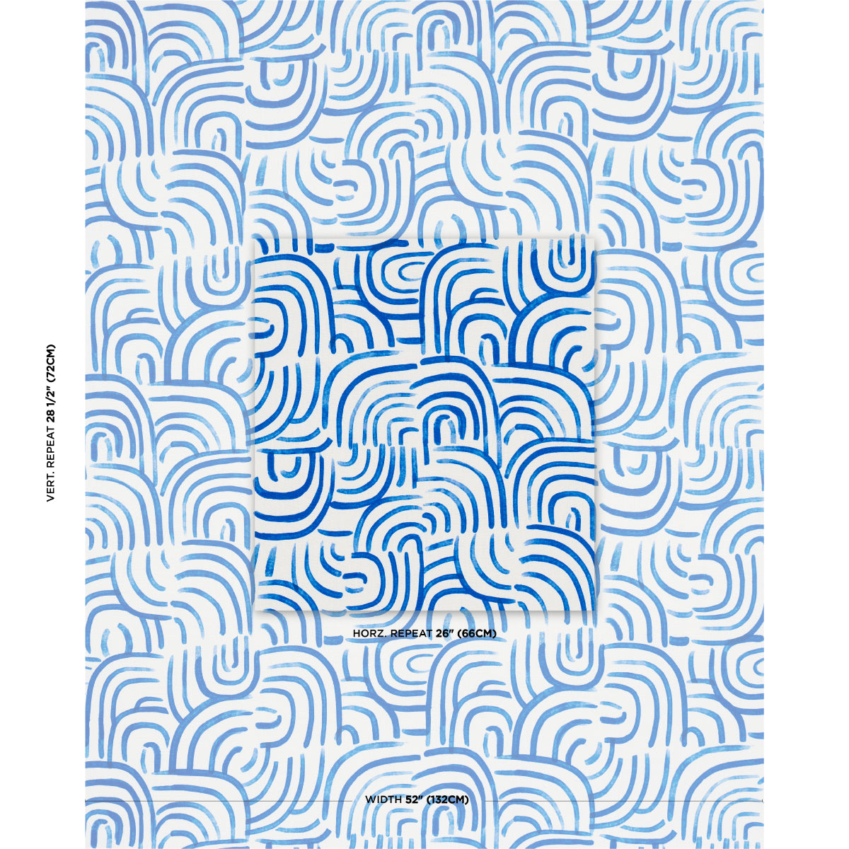 Purchase 182360 | New Beat, Bright Blue - Schumacher Fabric