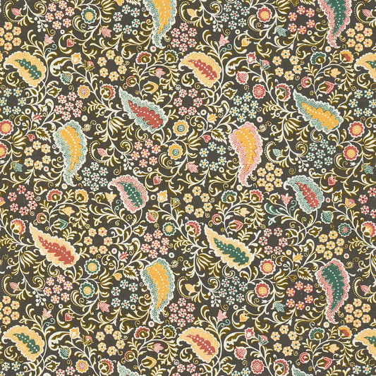 Purchase 182430 | Peggy Paisley, Graphite - Schumacher Fabric
