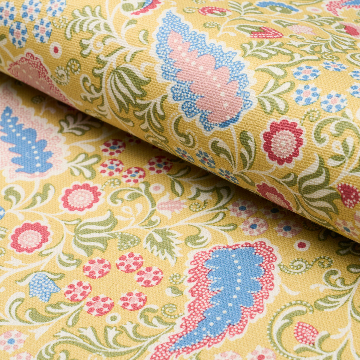 Purchase 182431 | Peggy Paisley, Lemonade - Schumacher Fabric