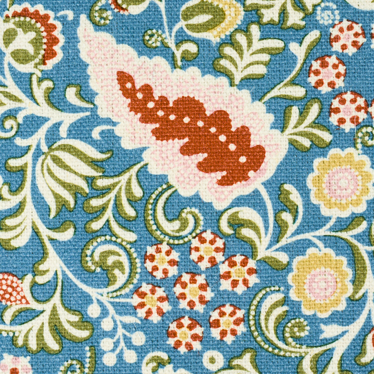 182432 | Peggy Paisley, Azure - Schumacher Fabric