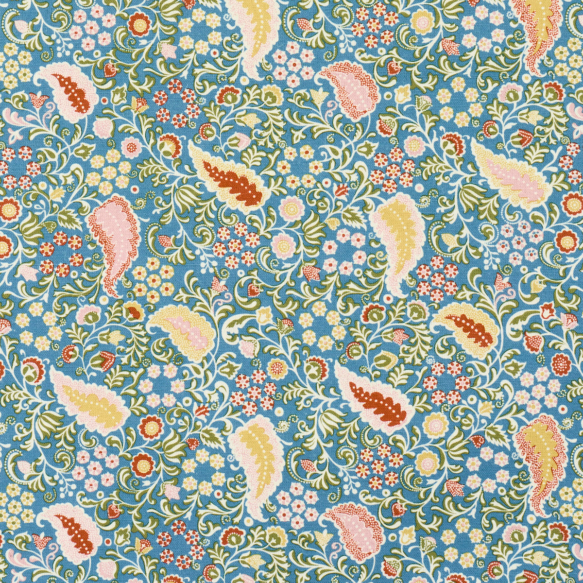 Purchase 182432 | Peggy Paisley, Azure - Schumacher Fabric