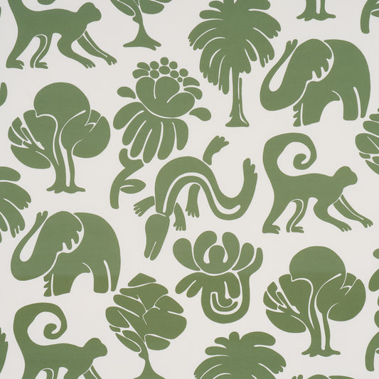Purchase 182490 | Call Of The Jungle, Forest Green - Schumacher Fabric