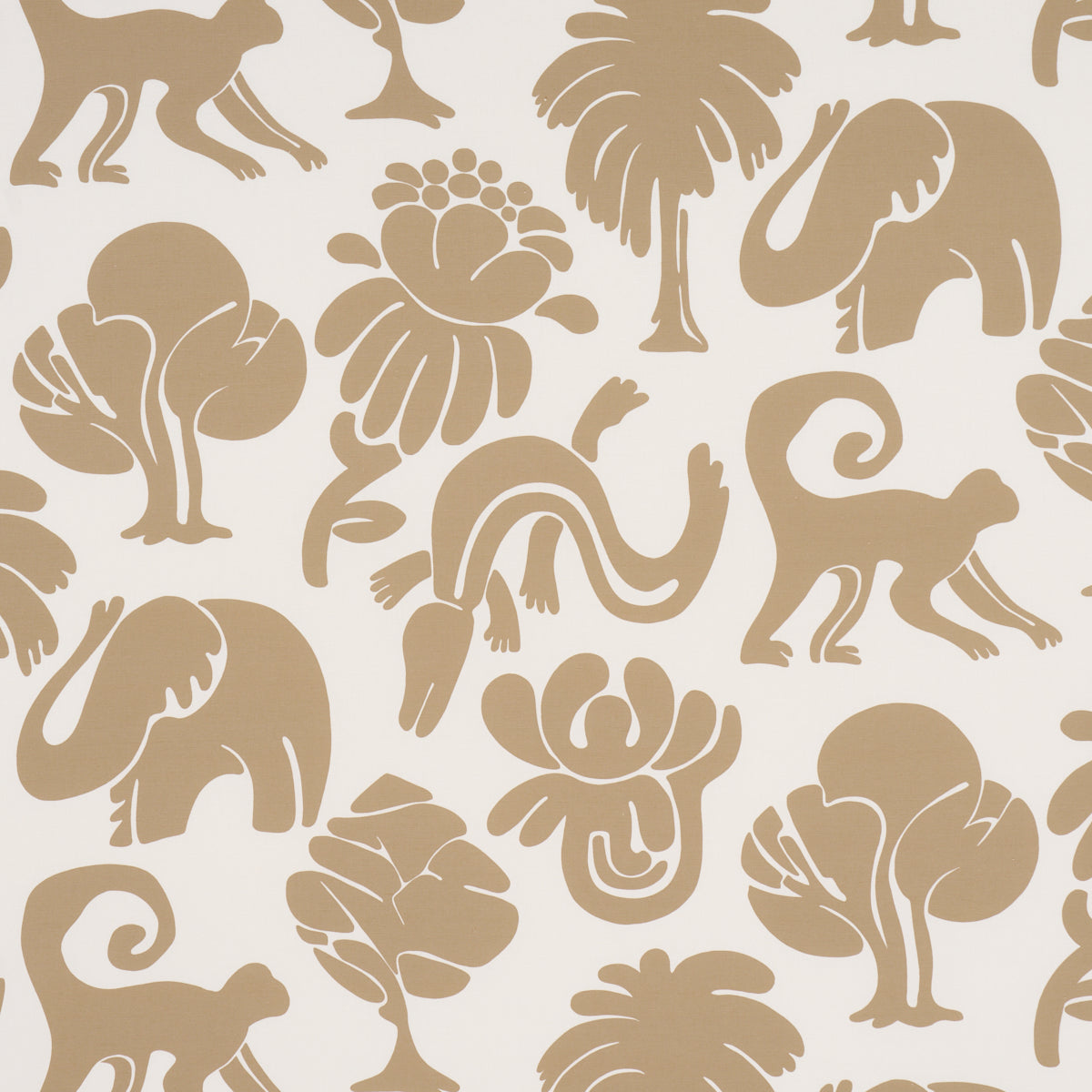 Purchase 182491 | Call Of The Jungle, Neutral - Schumacher Fabric
