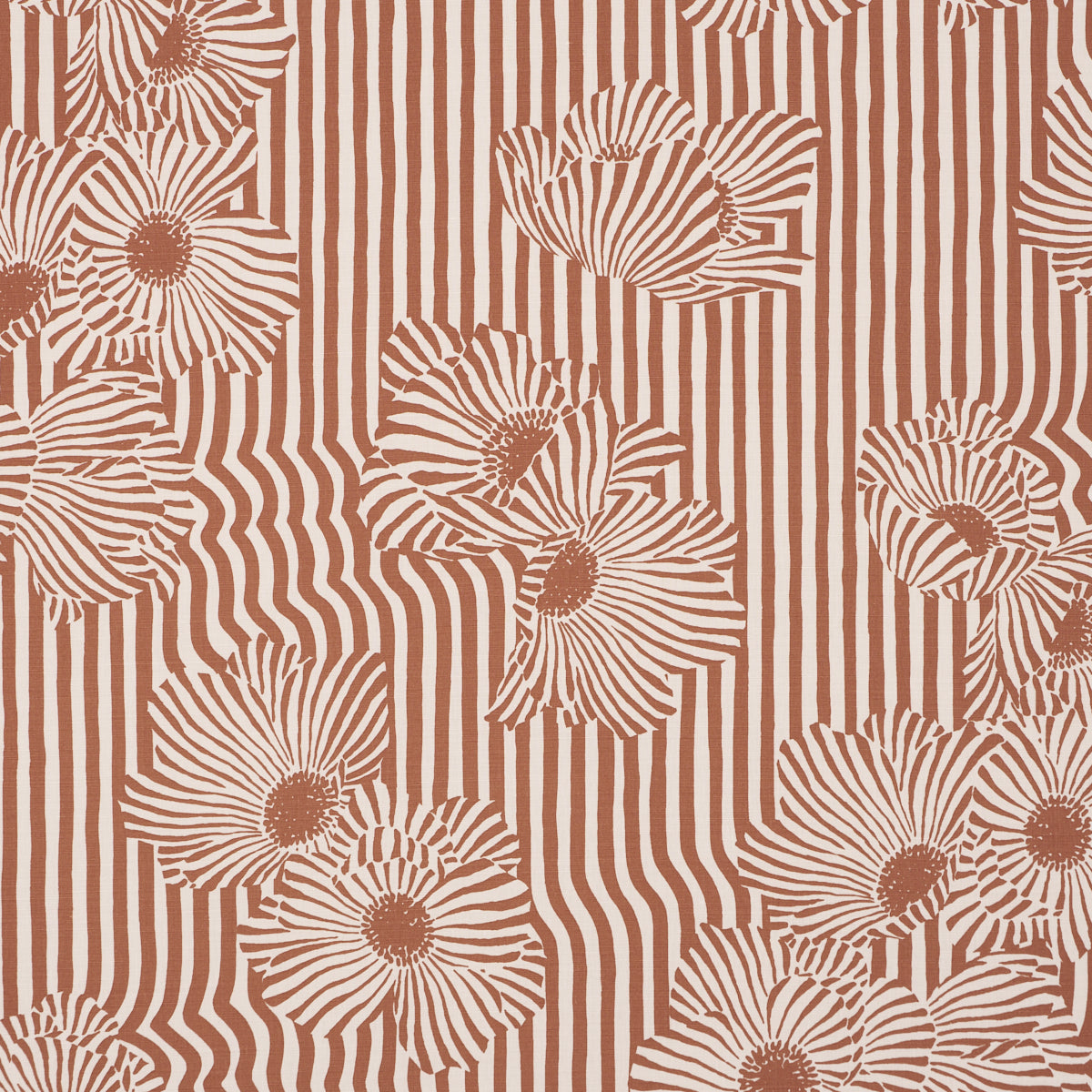 Purchase 182540 | Chaney Floral, Terracotta - Schumacher Fabric