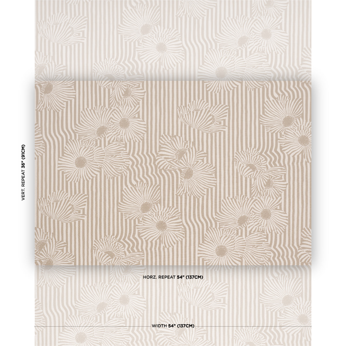 Purchase 182541 | Chaney Floral, Sand - Schumacher Fabric