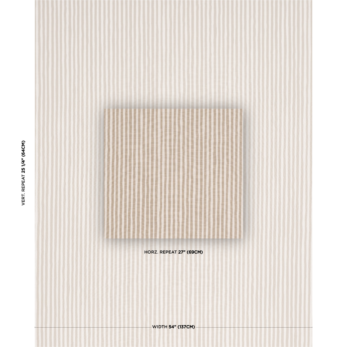 Purchase 182550 | Chaney Stripe, Sand - Schumacher Fabric