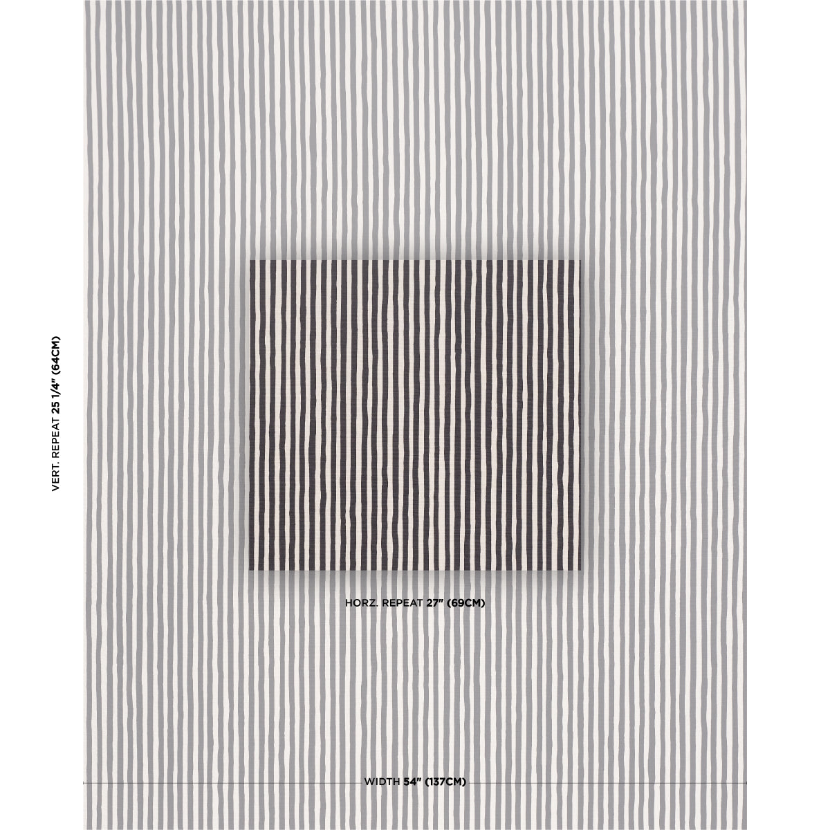 Purchase 182552 | Chaney Stripe, Carbon - Schumacher Fabric