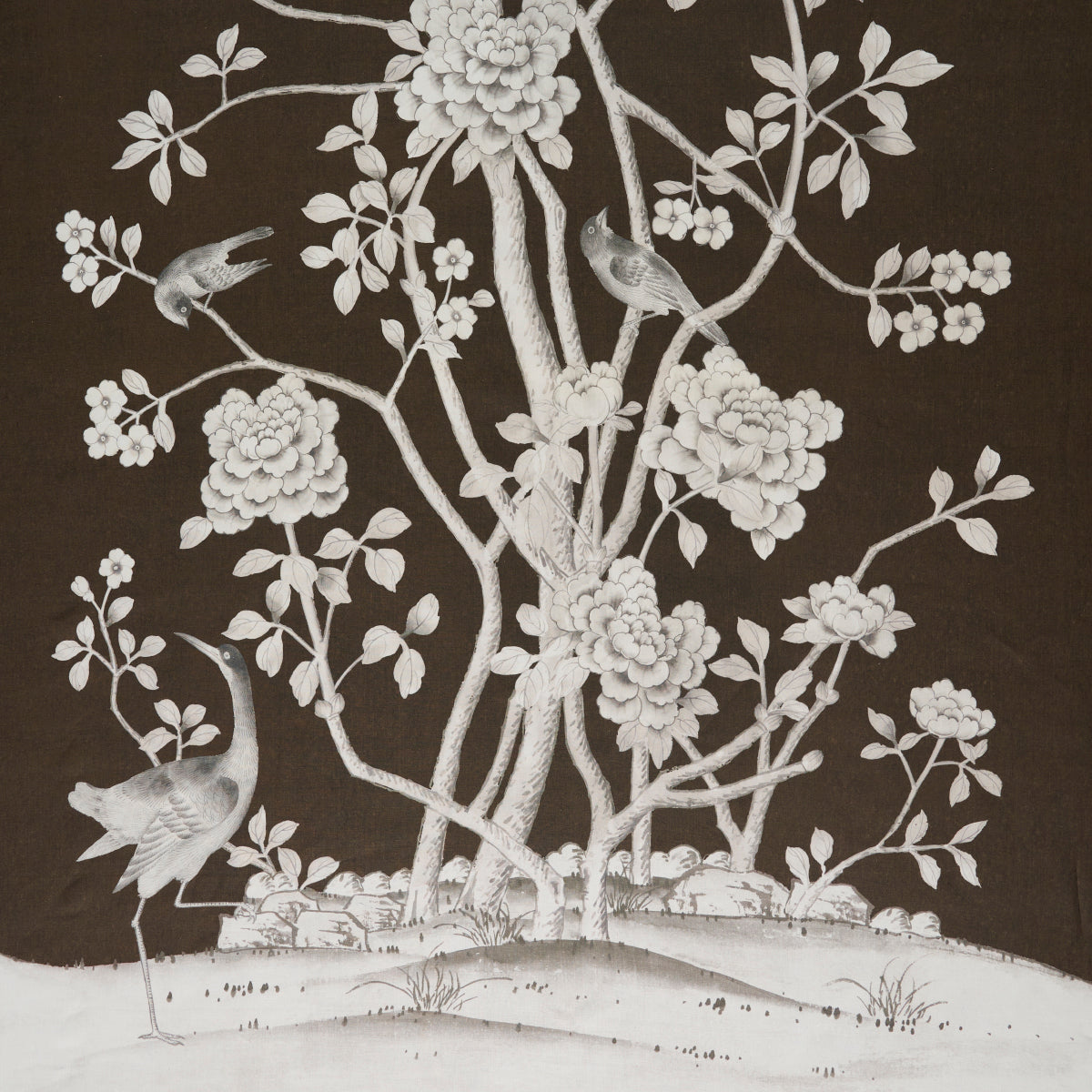 Purchase 182560 | Chinois Palais, Chocolate - Schumacher Fabric