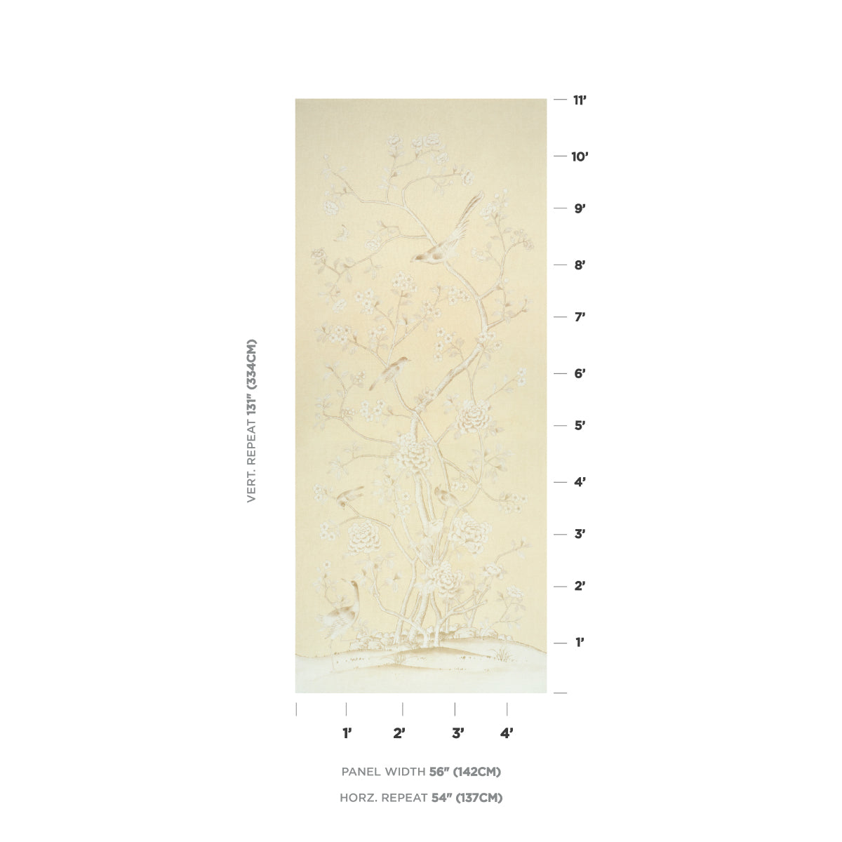 Purchase 182561 | Chinois Palais, Butter - Schumacher Fabric