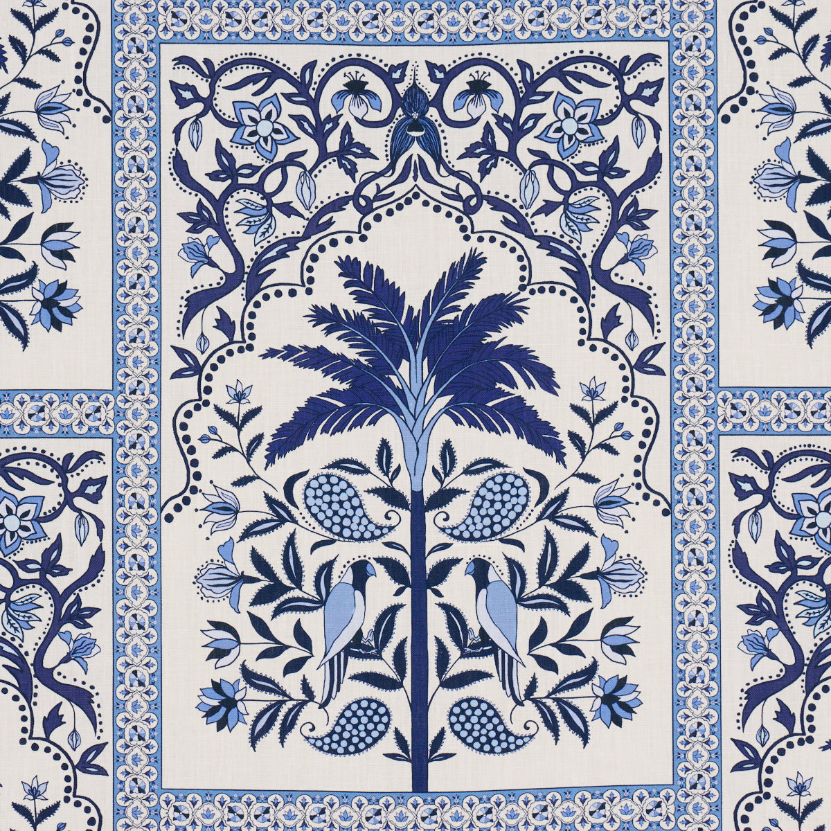 Purchase 182571 | Amazonas Mystique, Tropical Shades Of Blue - Schumacher Fabric