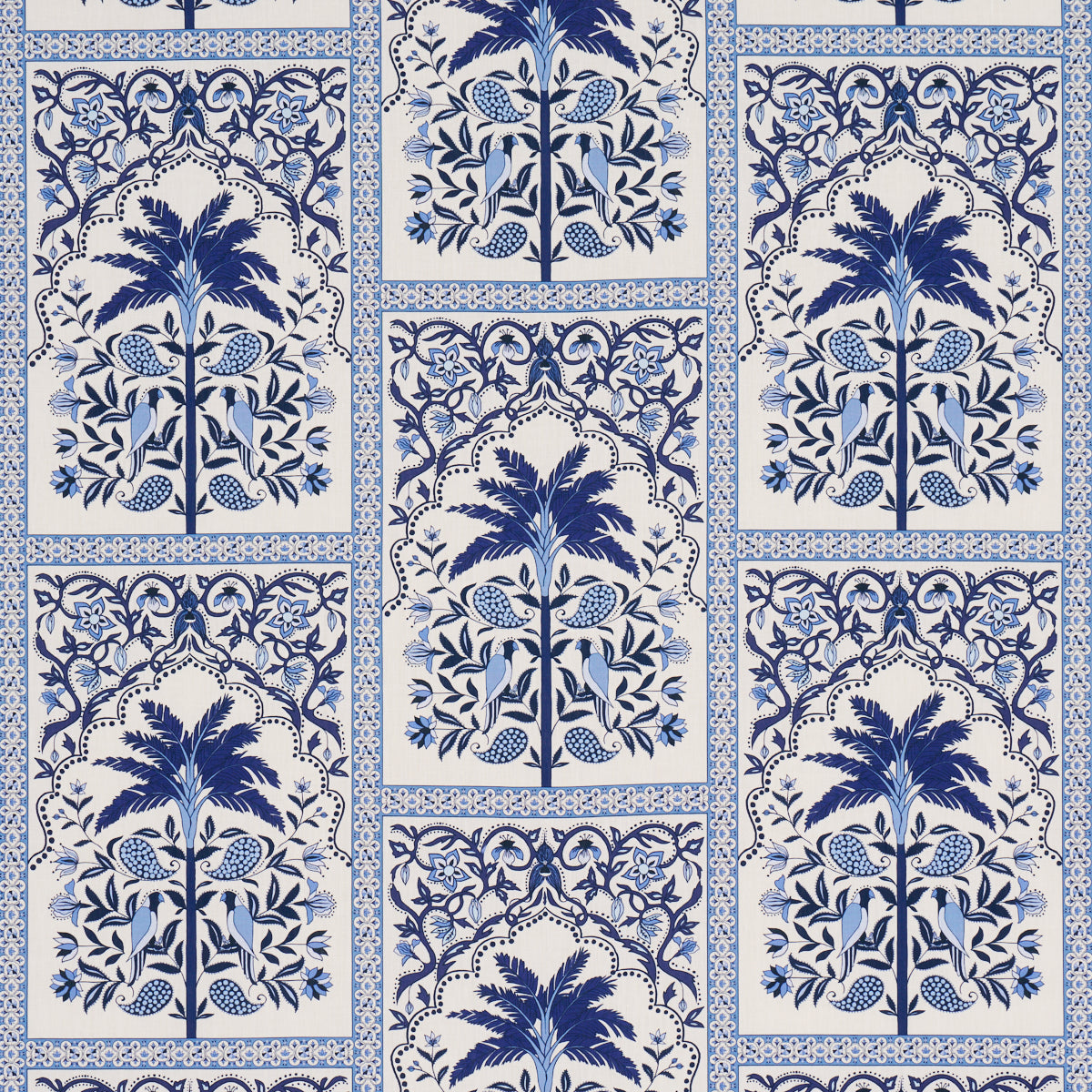 Purchase 182571 | Amazonas Mystique, Tropical Shades Of Blue - Schumacher Fabric