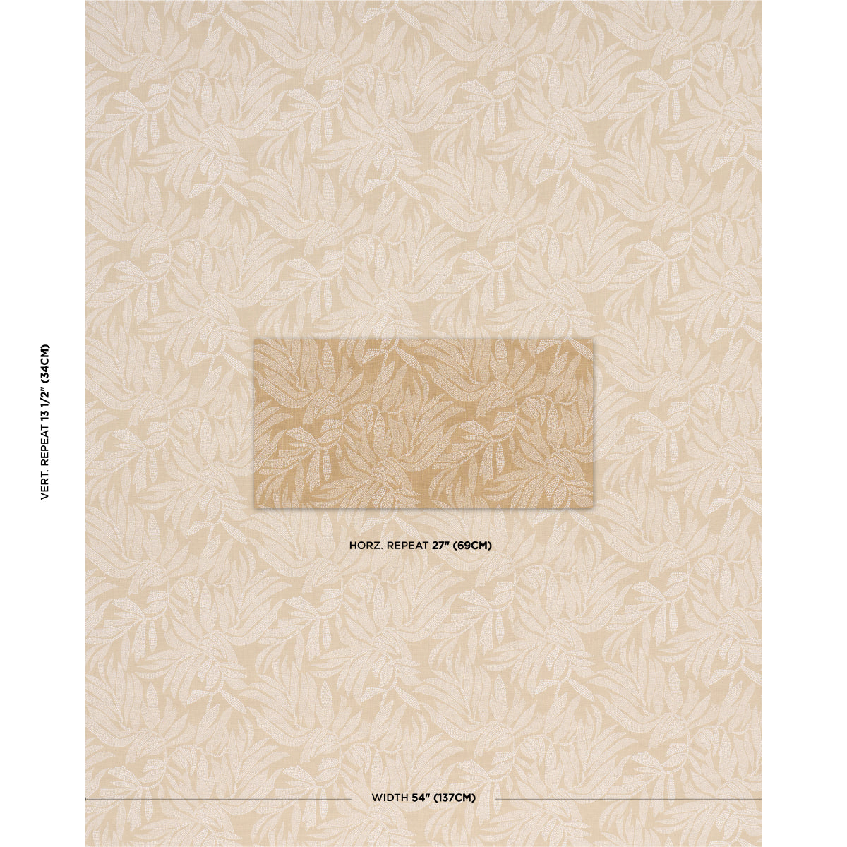 Purchase 182591 | Tayrona Palm Mosaic, Playa Dorada Sand - Schumacher Fabric