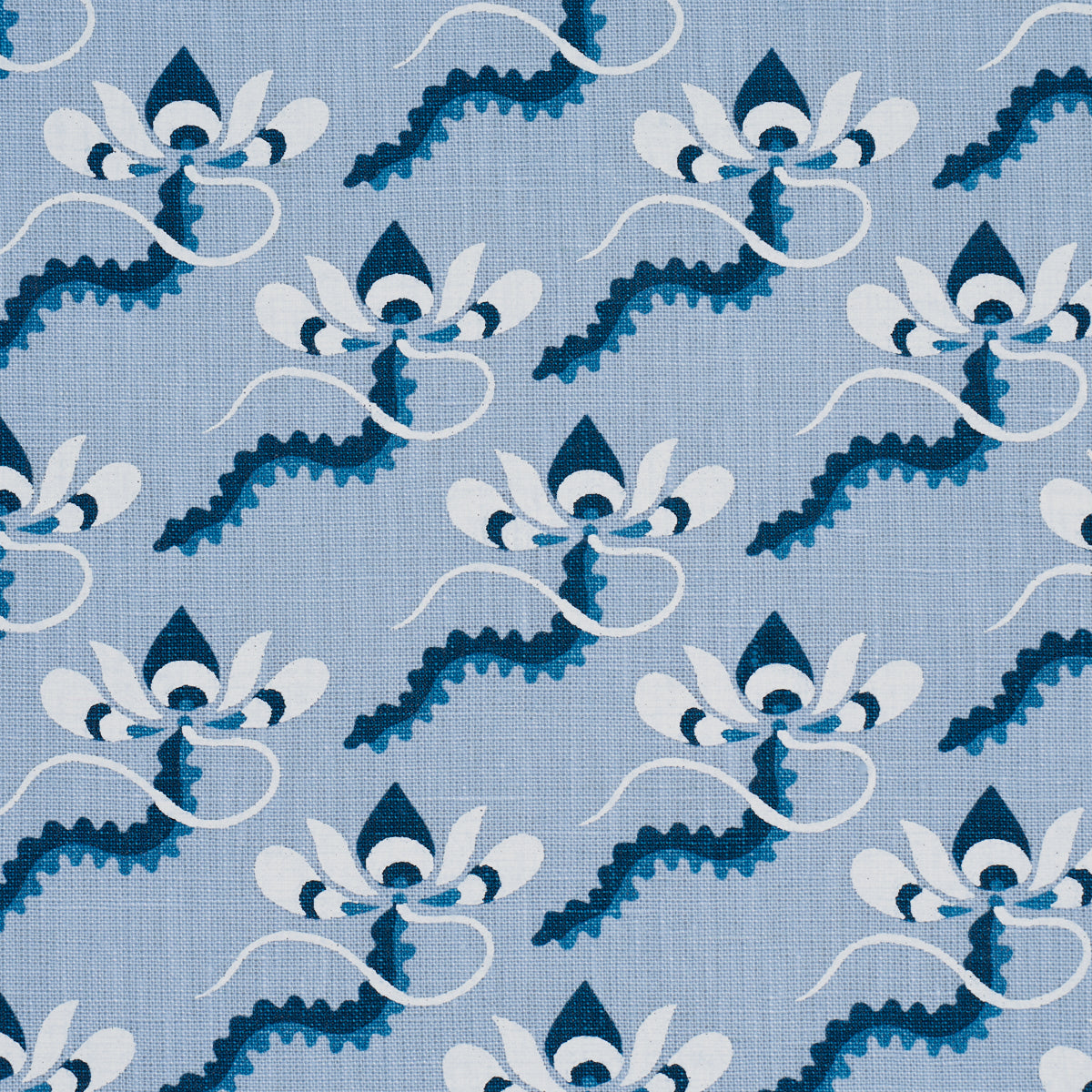Purchase 182611 | Bombay Rainbow, Bleu - Schumacher Fabric