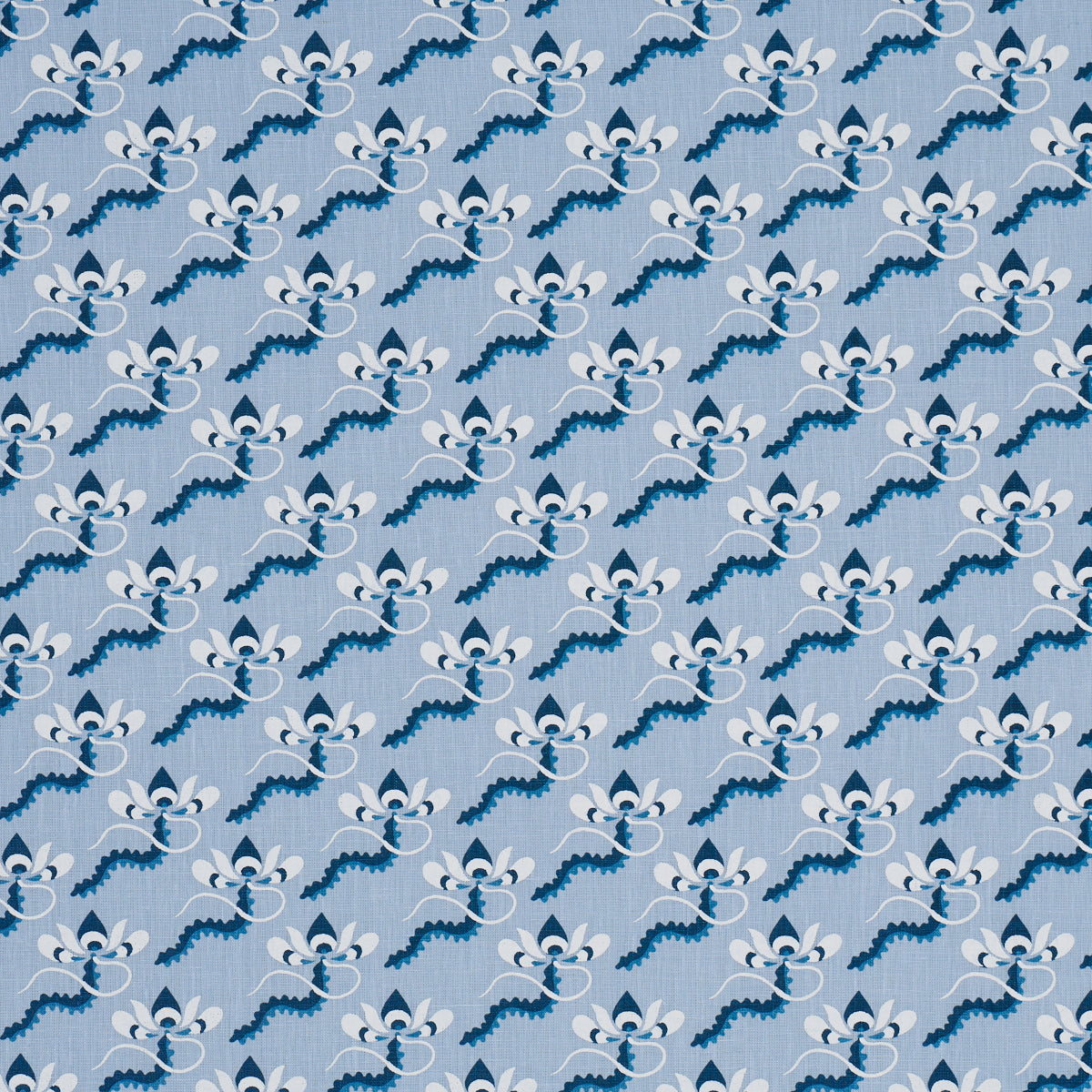 Purchase 182611 | Bombay Rainbow, Bleu - Schumacher Fabric