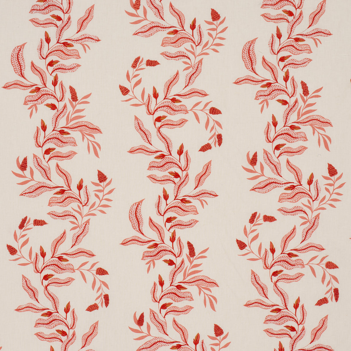 Purchase 182640 | Vagary Vines, Coral - Schumacher Fabric
