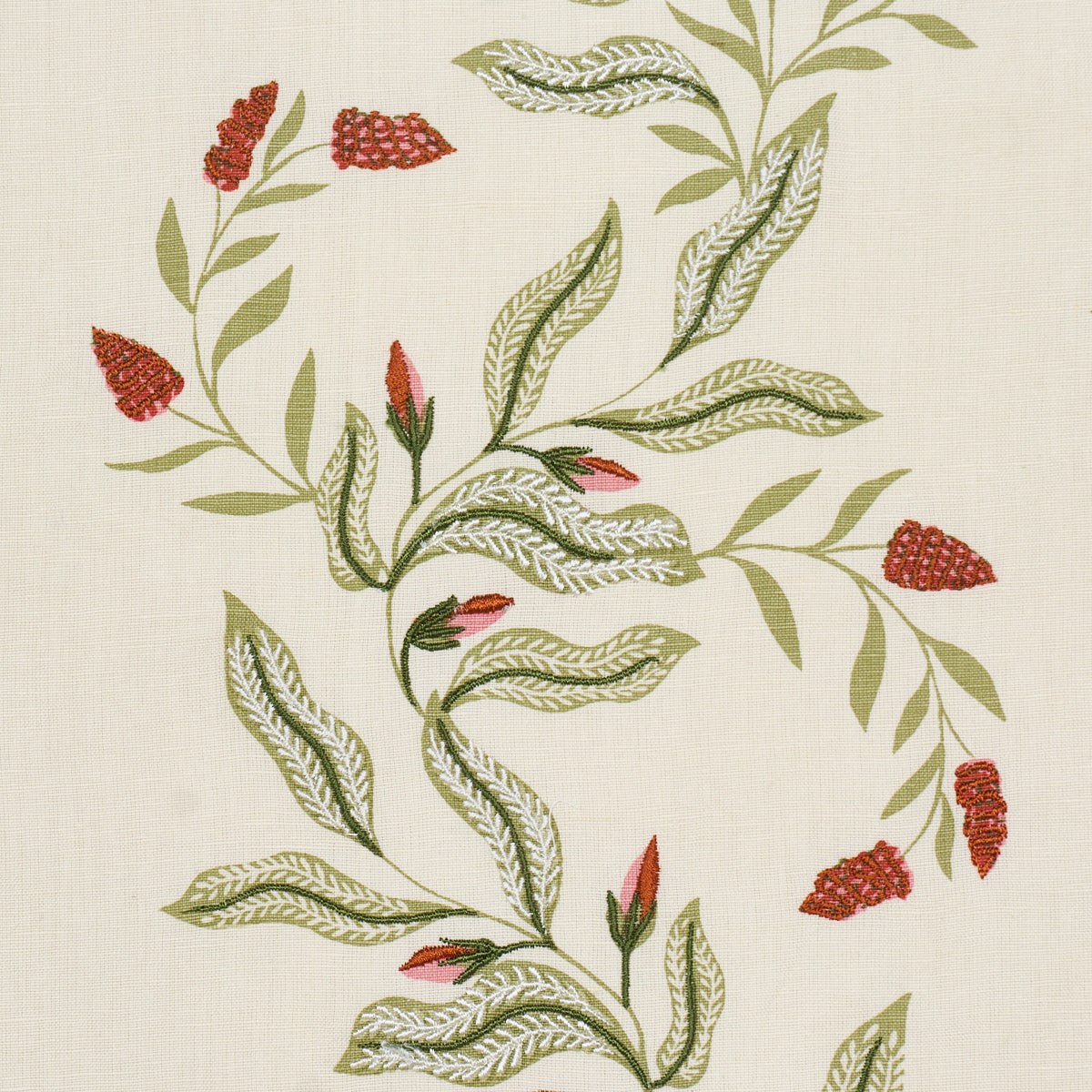 Purchase 182642 | Vagary Vines, Watermelon - Schumacher Fabric