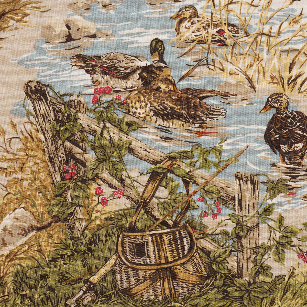Purchase 182660 | Dog & Duck, Alabaster - Schumacher Fabric