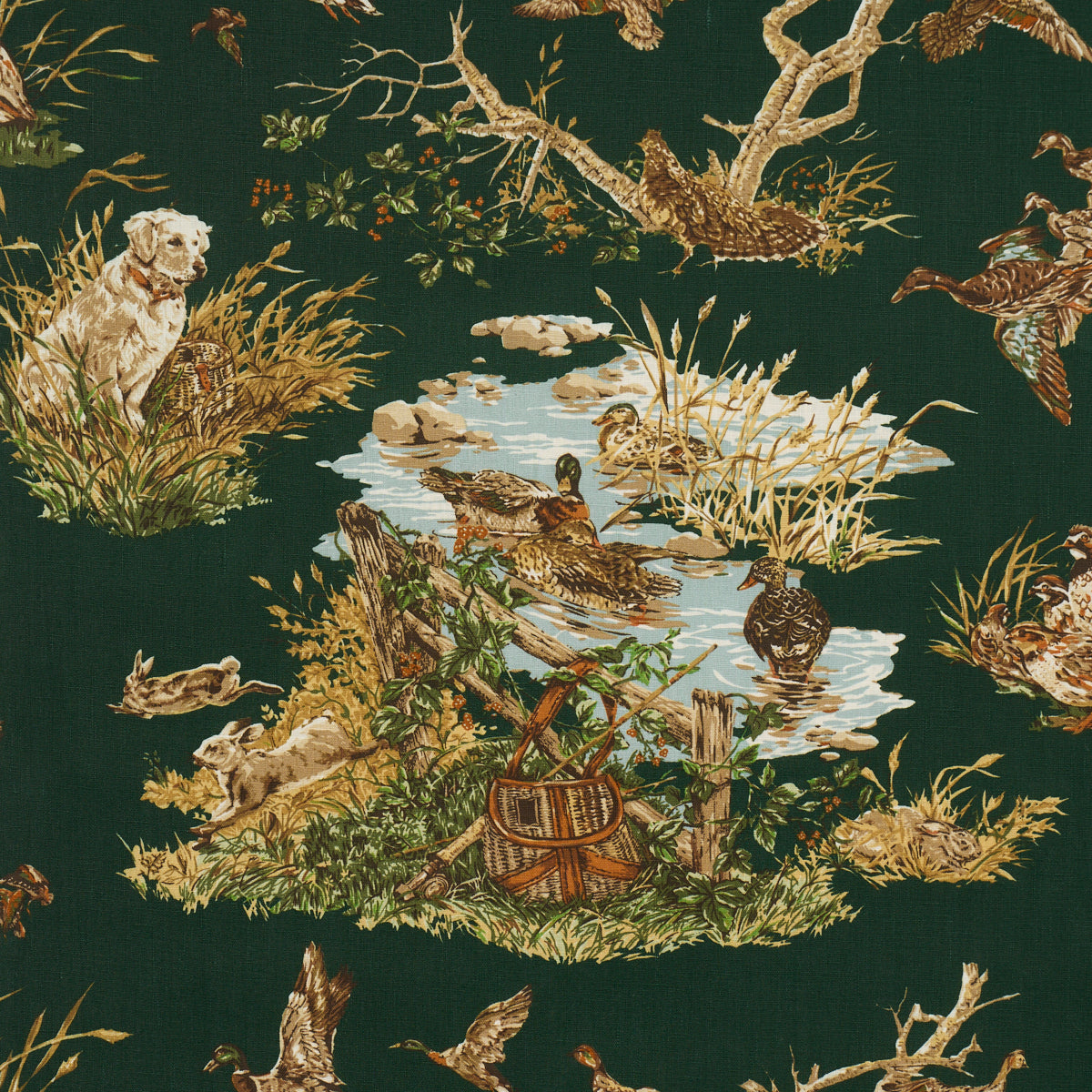 Purchase 182662 | Dog & Duck, Verdant - Schumacher Fabric