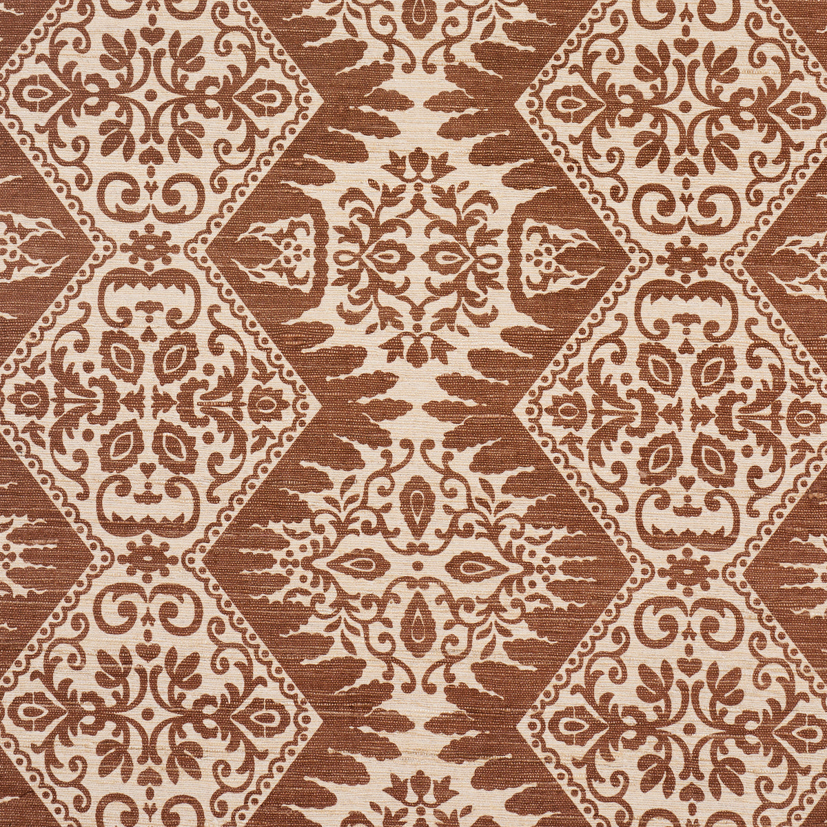 Purchase 182700 | Berkeley Hand Printed Silk, Chestnut - Schumacher Fabric