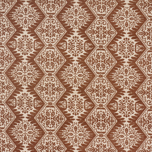 Purchase 182700 | Berkeley Hand Printed Silk, Chestnut - Schumacher Fabric