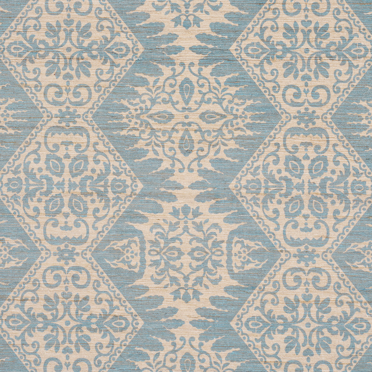 Purchase 182701 | Berkeley Hand Printed Silk, Cornflower - Schumacher Fabric