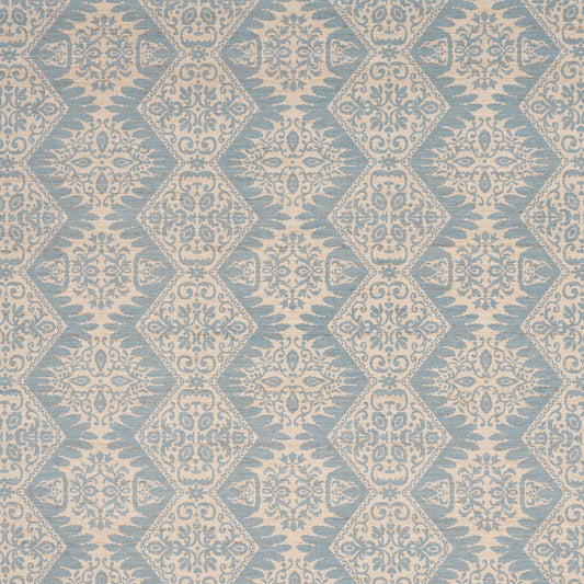 Purchase 182701 | Berkeley Hand Printed Silk, Cornflower - Schumacher Fabric