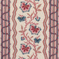 Purchase 182710 | Parvati Floral Stripe, Vermilion - Schumacher Fabric