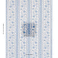 Purchase 182712 | Parvati Floral Stripe, Delft - Schumacher Fabric