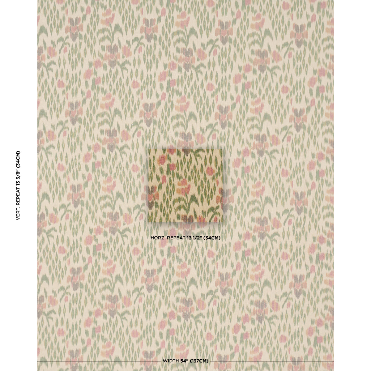 Purchase 182730 | Leonora Warp Print, Jewel - Schumacher Fabric
