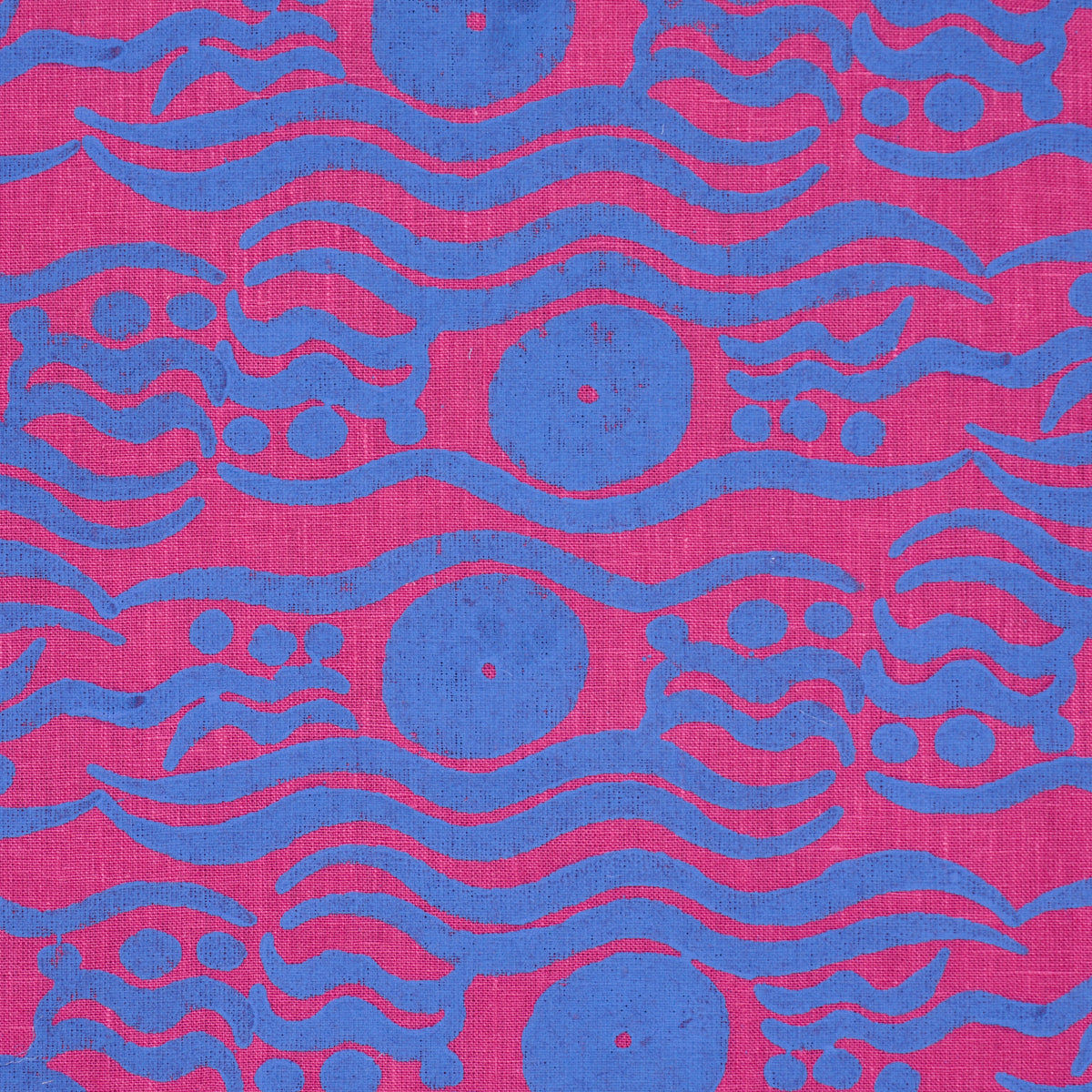 Purchase 182741 | Bosphorus Hand Block, Fuchsia & Blue - Schumacher Fabric