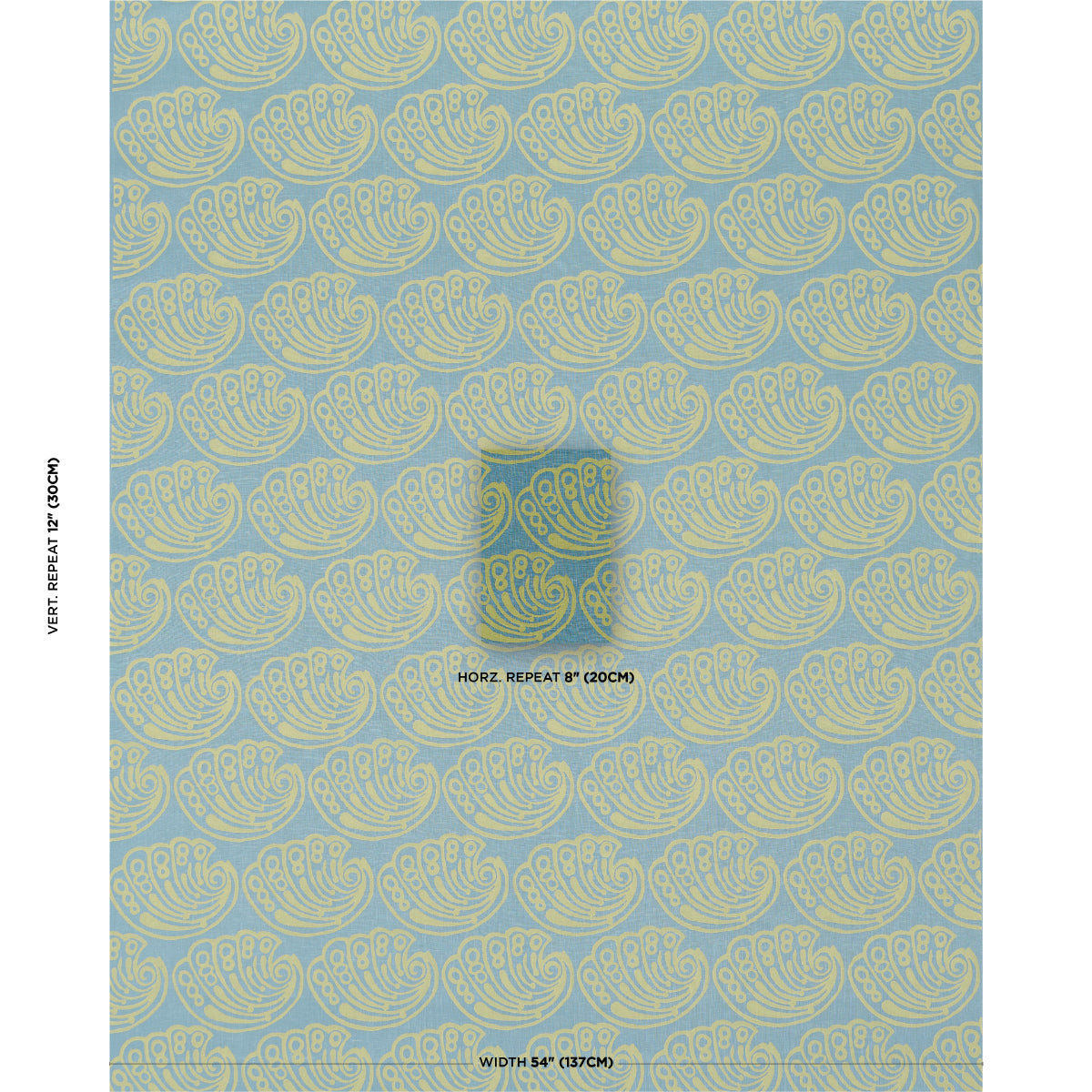 Purchase 182751 | Ramsgate Hand Block, Seaweed - Schumacher Fabric