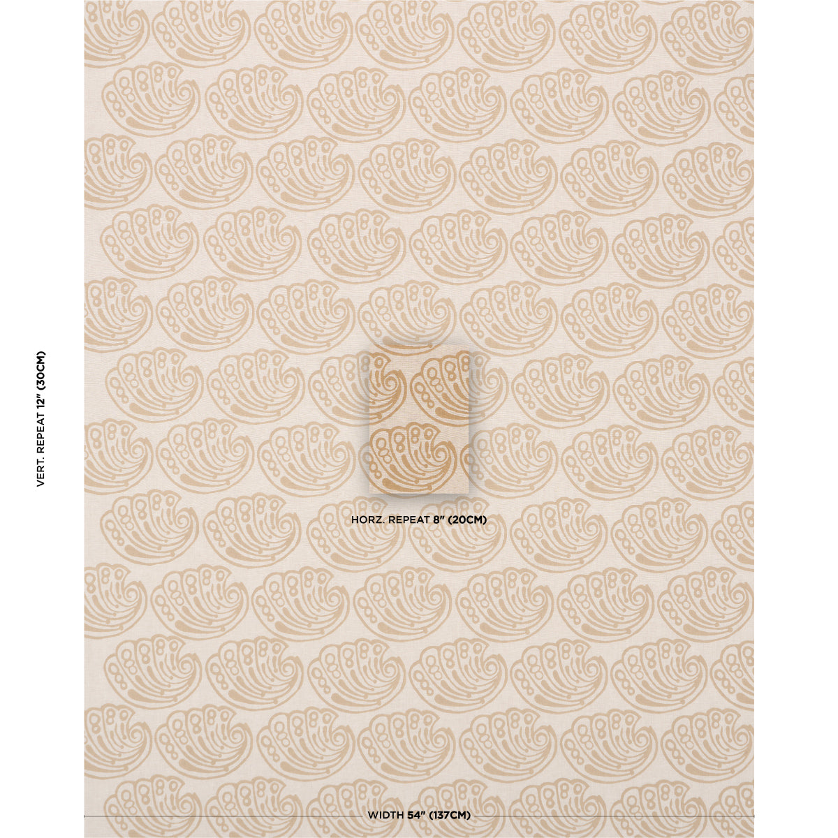 Purchase 182752 | Ramsgate Hand Block, Sand - Schumacher Fabric
