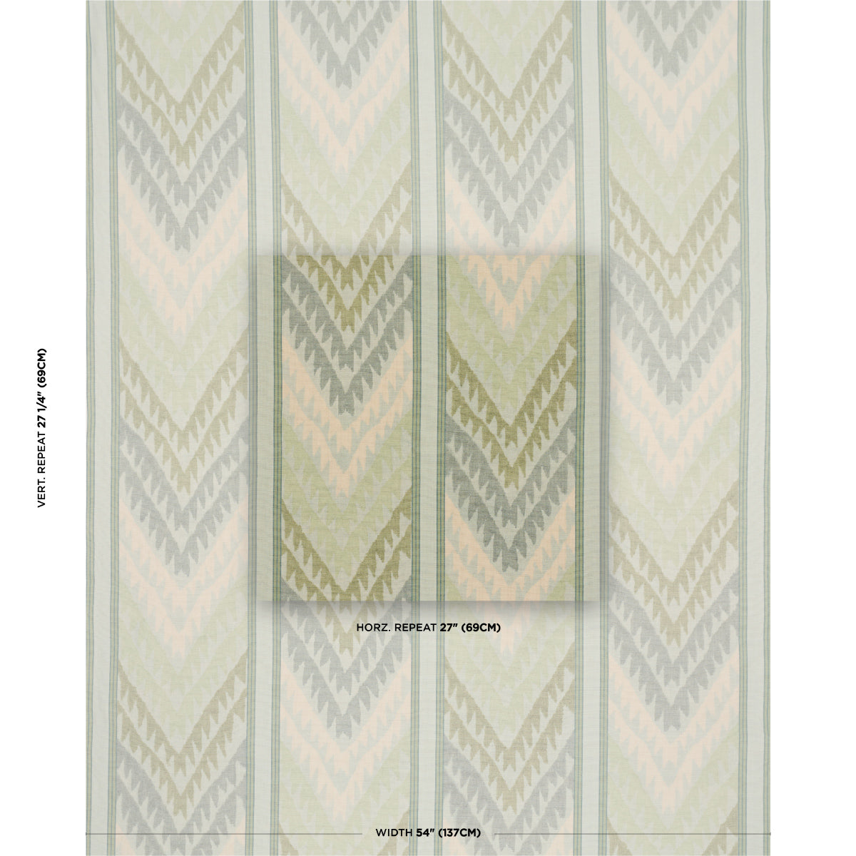 Purchase 182770 | Shabba Warp Print, Leaf - Schumacher Fabric