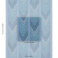 Purchase 182771 | Shabba Warp Print, Blues - Schumacher Fabric