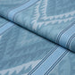 Purchase 182771 | Shabba Warp Print, Blues - Schumacher Fabric