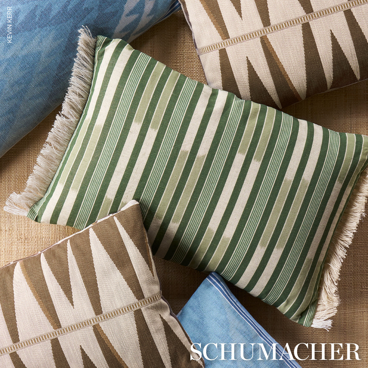Purchase 182771 | Shabba Warp Print, Blues - Schumacher Fabric