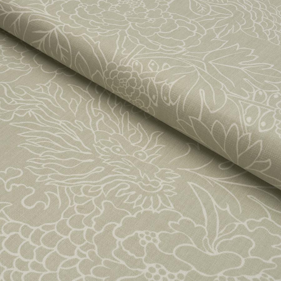 Purchase 182780 | Chiang Mai Dragon Silhouette, Almond Dust - Schumacher Fabric
